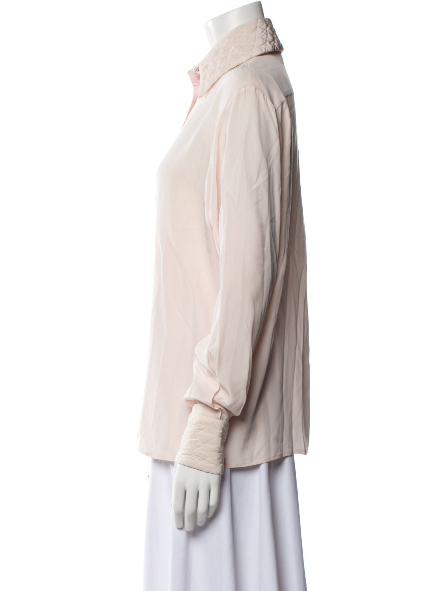 Chanel 2015 Silk Button-Up Top