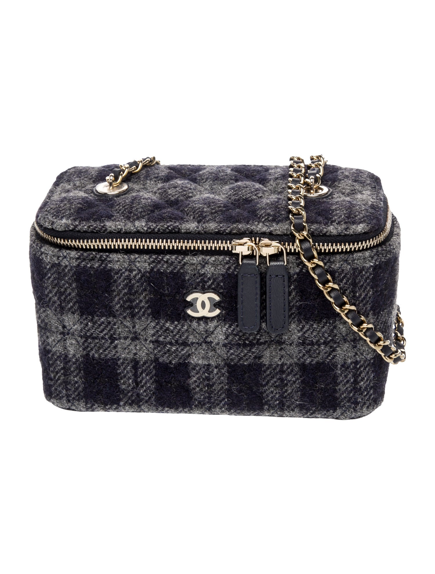 Chanel Small Tweed Vanity Case
