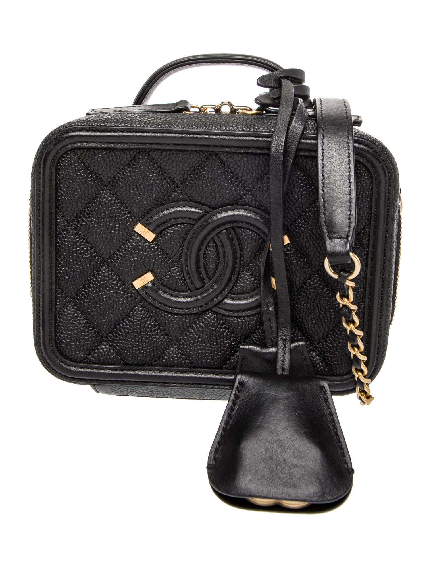 Chanel Small Filigree Vanity Case