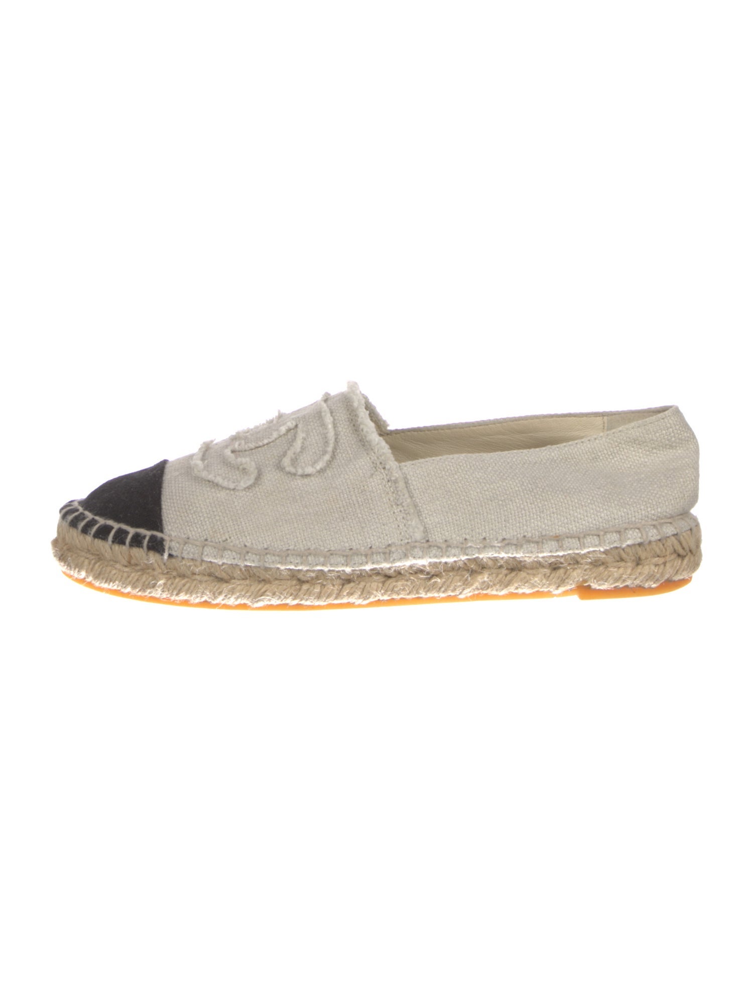 Chanel Interlocking CC Logo Canvas Espadrilles