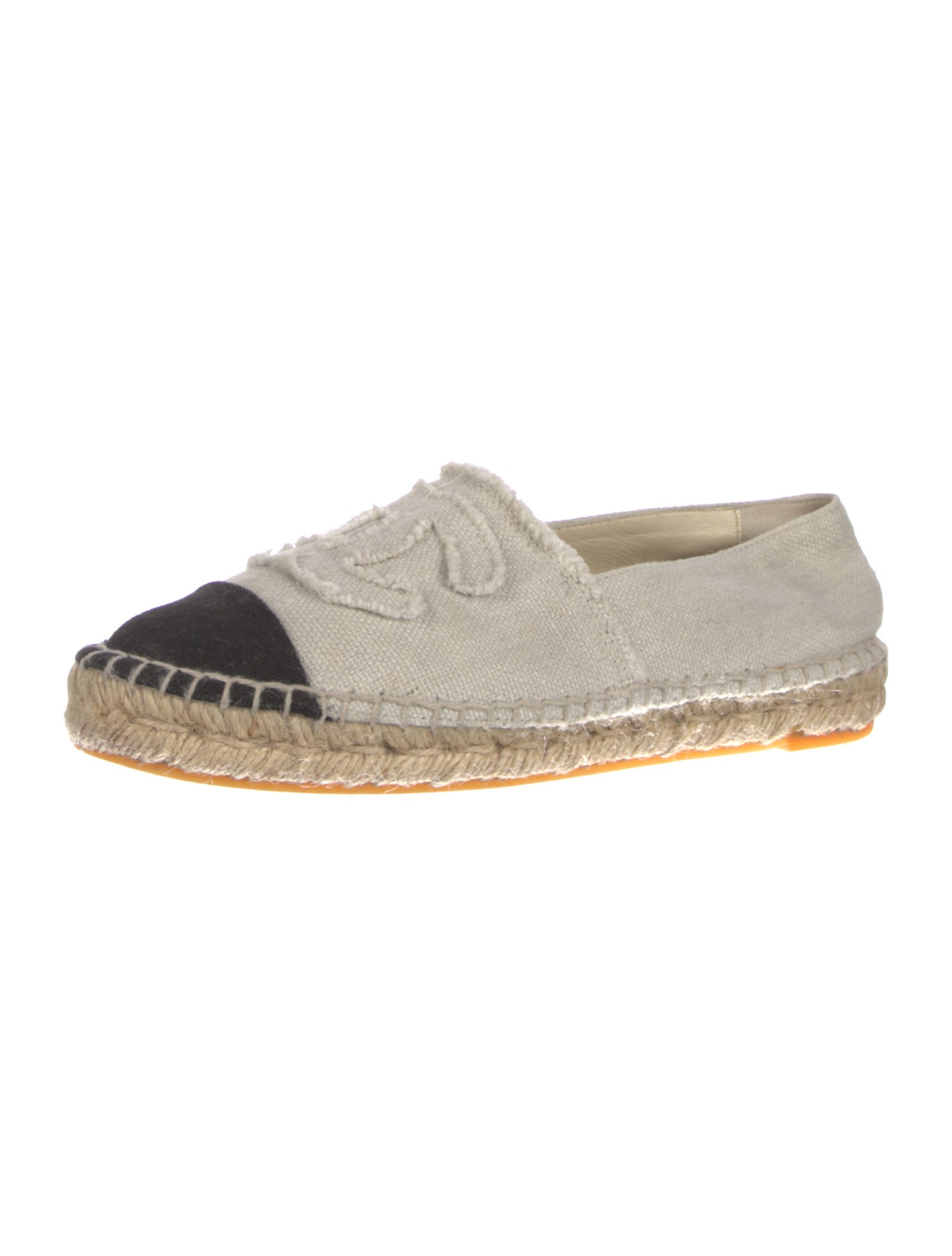 Chanel Interlocking CC Logo Canvas Espadrilles