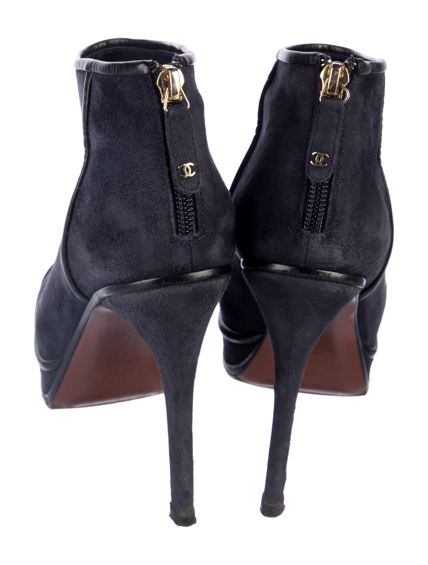 Chanel 2013 Interlocking CC Logo Boots