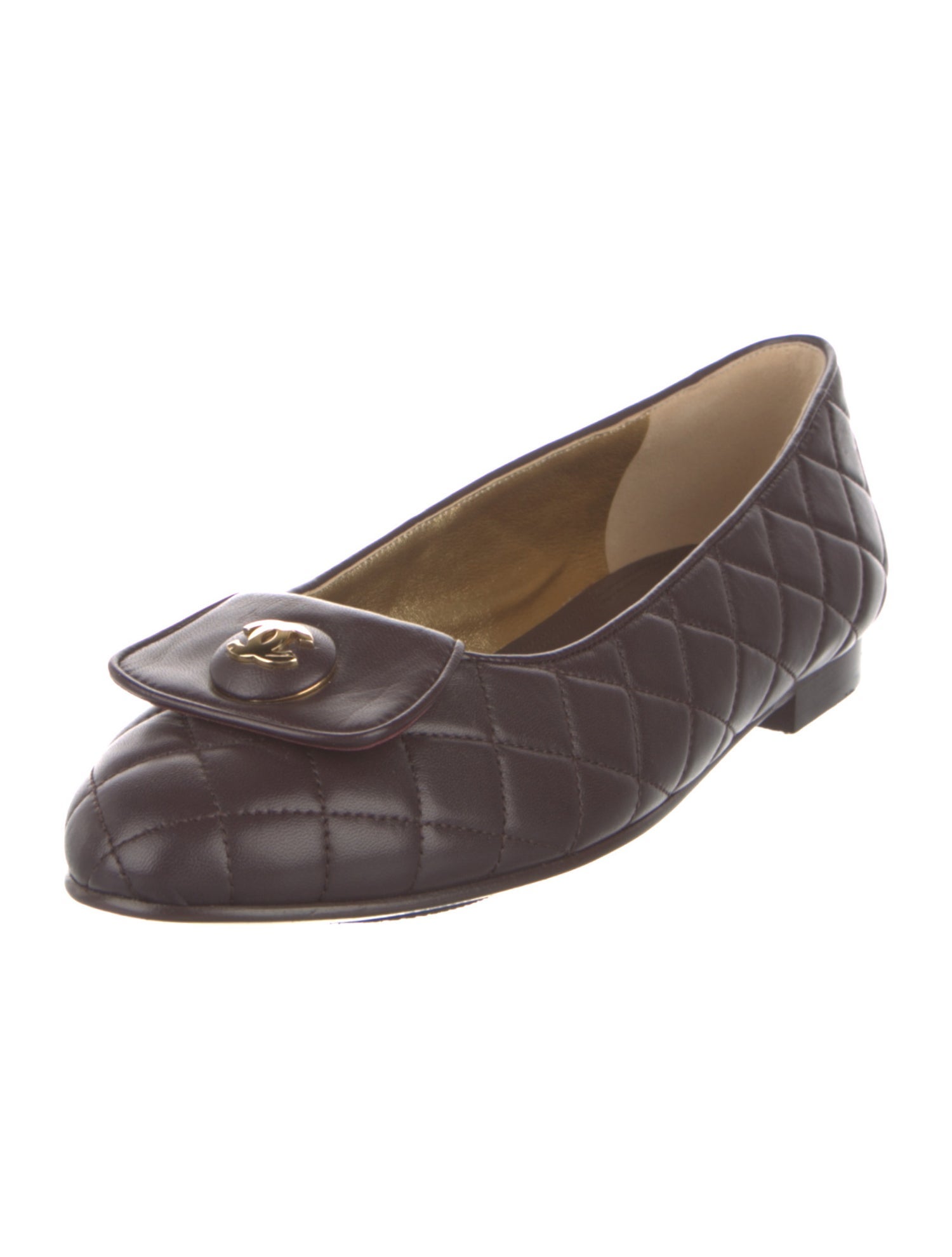 Chanel 2023 Interlocking CC Logo Ballet Flats