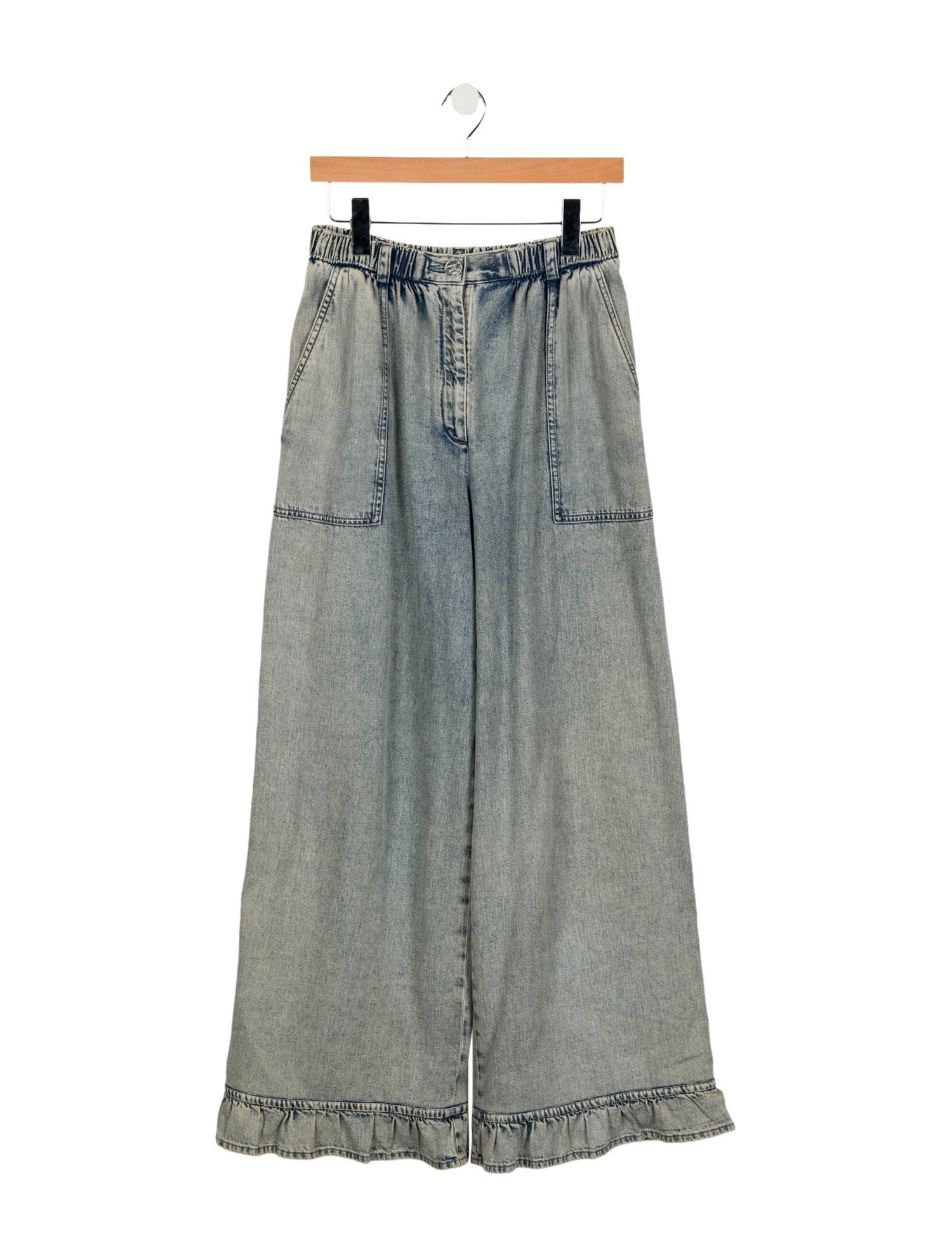 Chanel 2022 Wide Leg Jeans