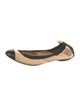 Chanel Interlocking CC Logo Leather Ballet Flats