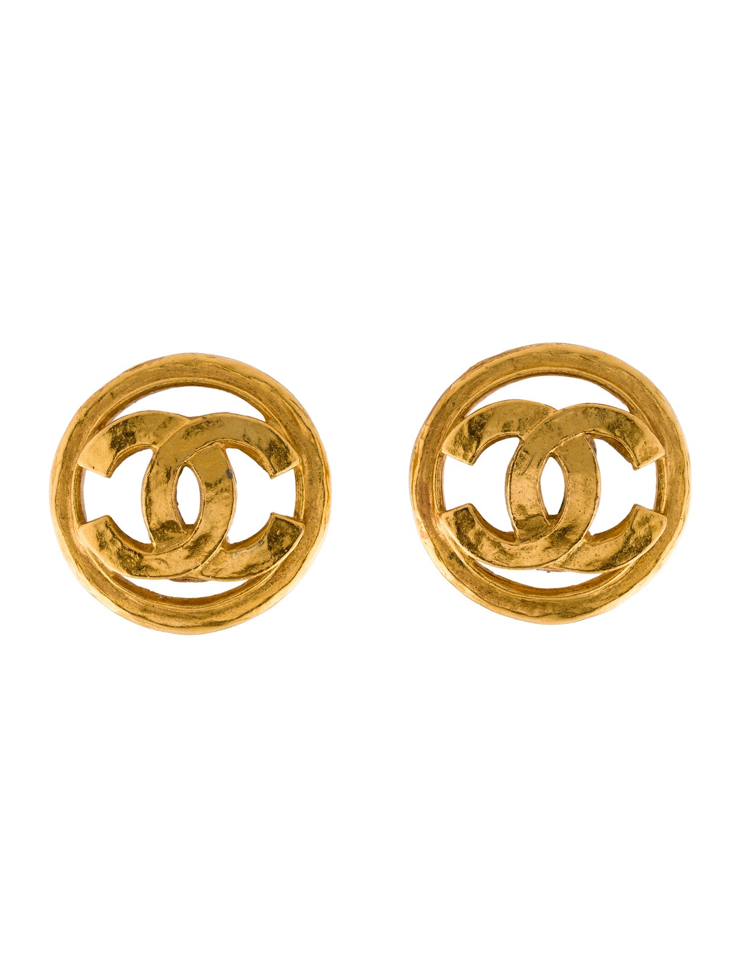 Chanel Vintage CC Clip-On Earrings