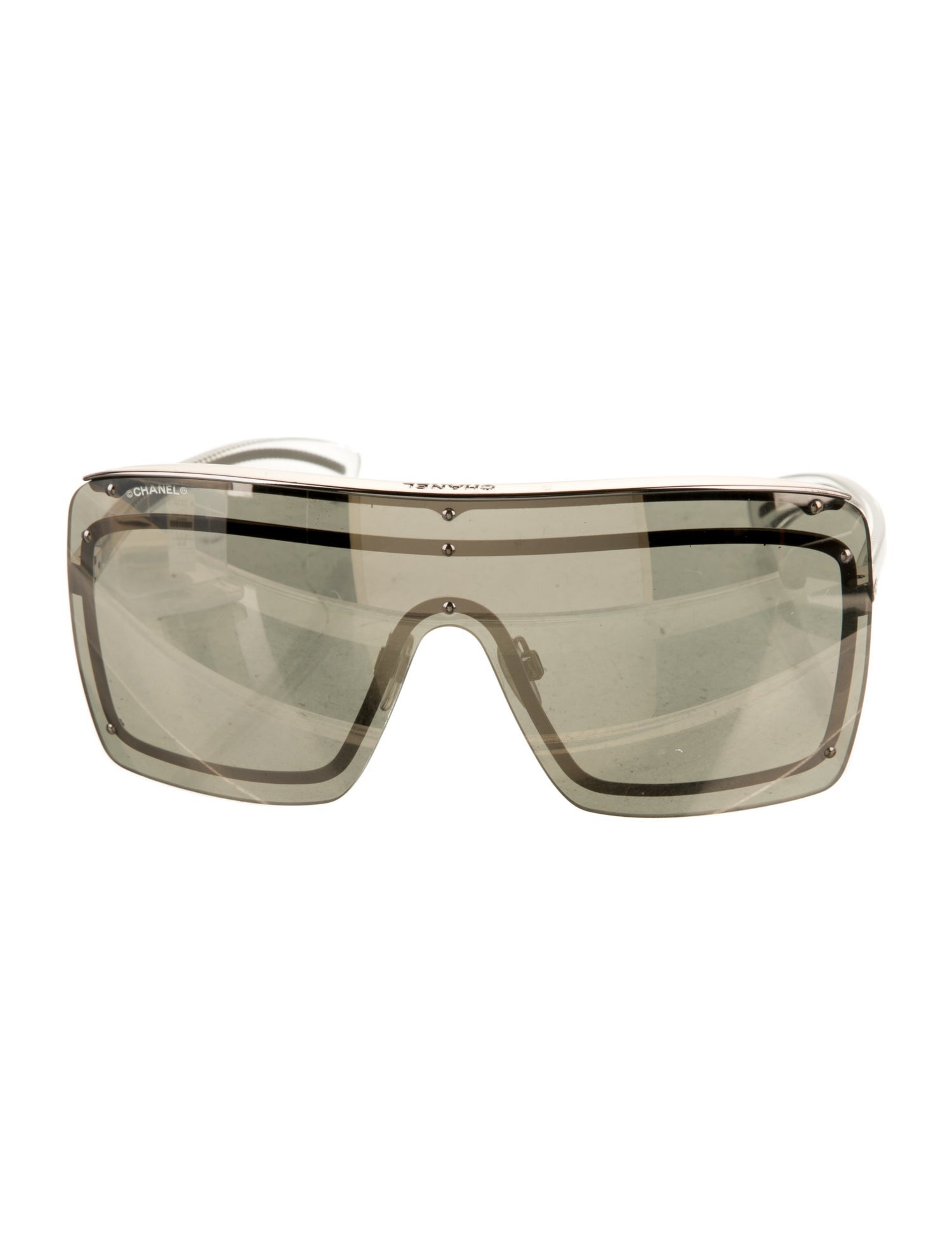 Chanel Interlocking CC Logo Shield Sunglasses