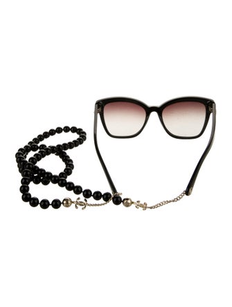 Chanel Interlocking CC Logo Cat-Eye Sunglasses