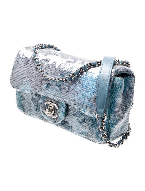 Chanel Mini Sequin Waterfall Flap Bag