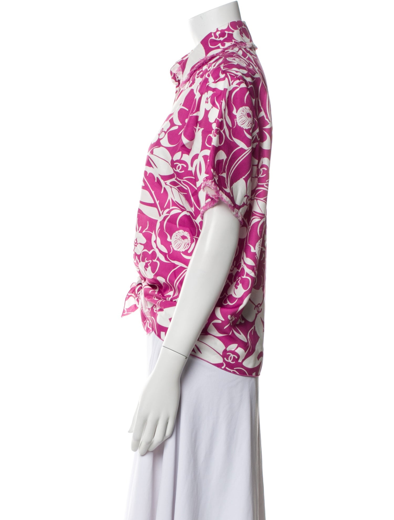 Chanel 2021 Coco Beach Button-Up Top