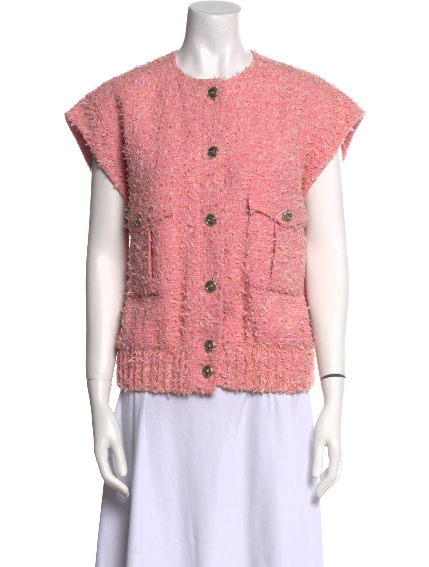 Chanel 2021 Tweed Pattern Vest