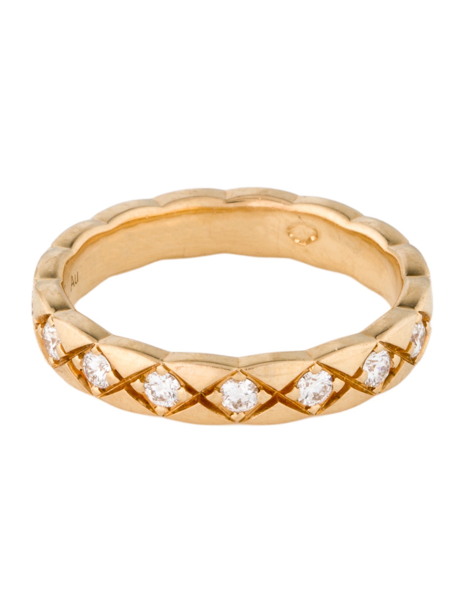 Chanel 18K Diamond Coco Crush Ring
