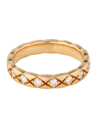 Chanel 18K Diamond Coco Crush Ring