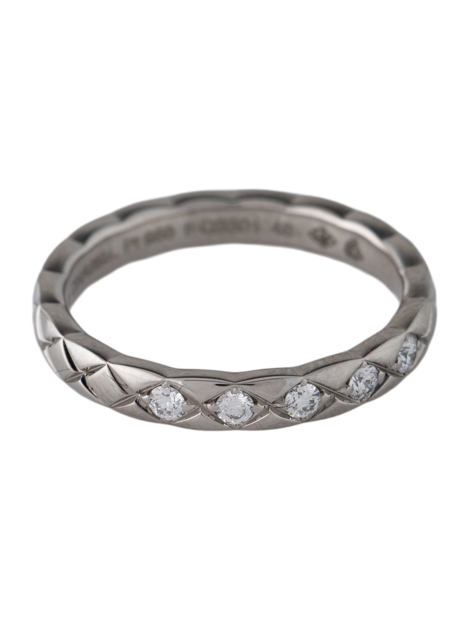 Chanel Platinum Diamond Coco Crush Band