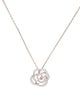 Chanel 18K Sapphire & Diamond Fil De Camelia Pendant Necklace