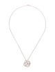 Chanel 18K Sapphire & Diamond Fil De Camelia Pendant Necklace