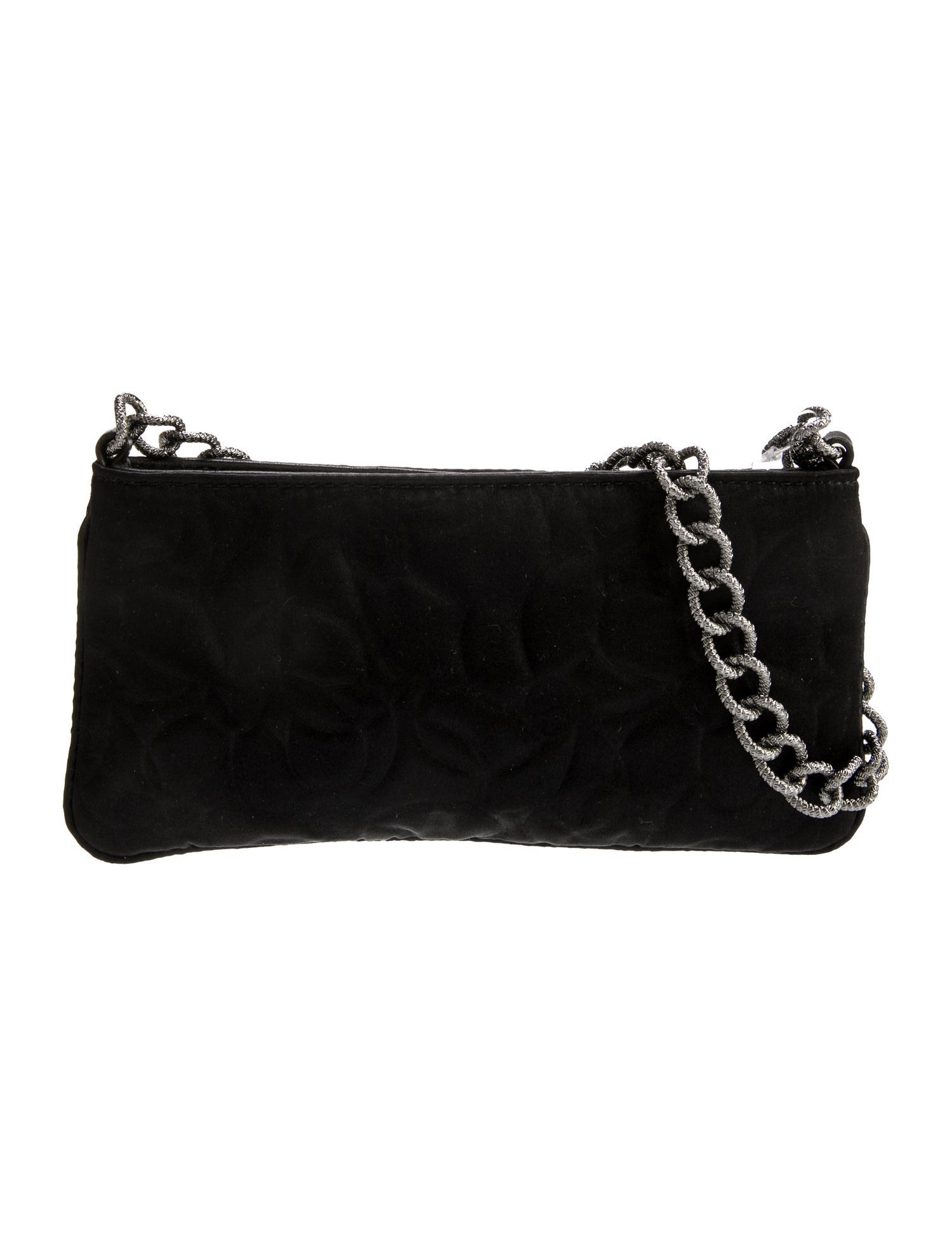 Chanel Satin Camellia Pochette