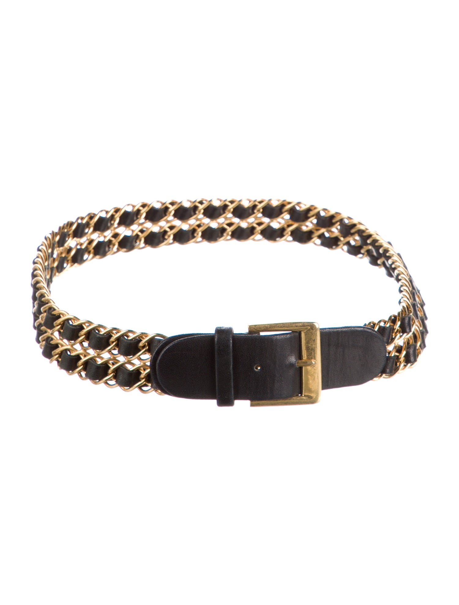 Chanel Vintage Chain-Link Accent Waist Belt