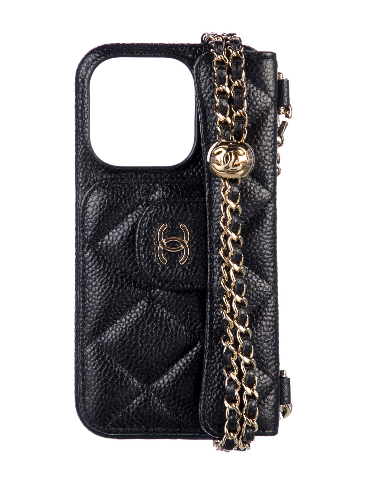 Chanel iPhone 13 Pro Pearl Crush Phone Case