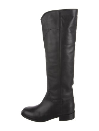 Chanel 2015 Interlocking CC Logo Riding Boots