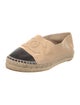 Chanel Interlocking CC Logo Lambskin Espadrilles