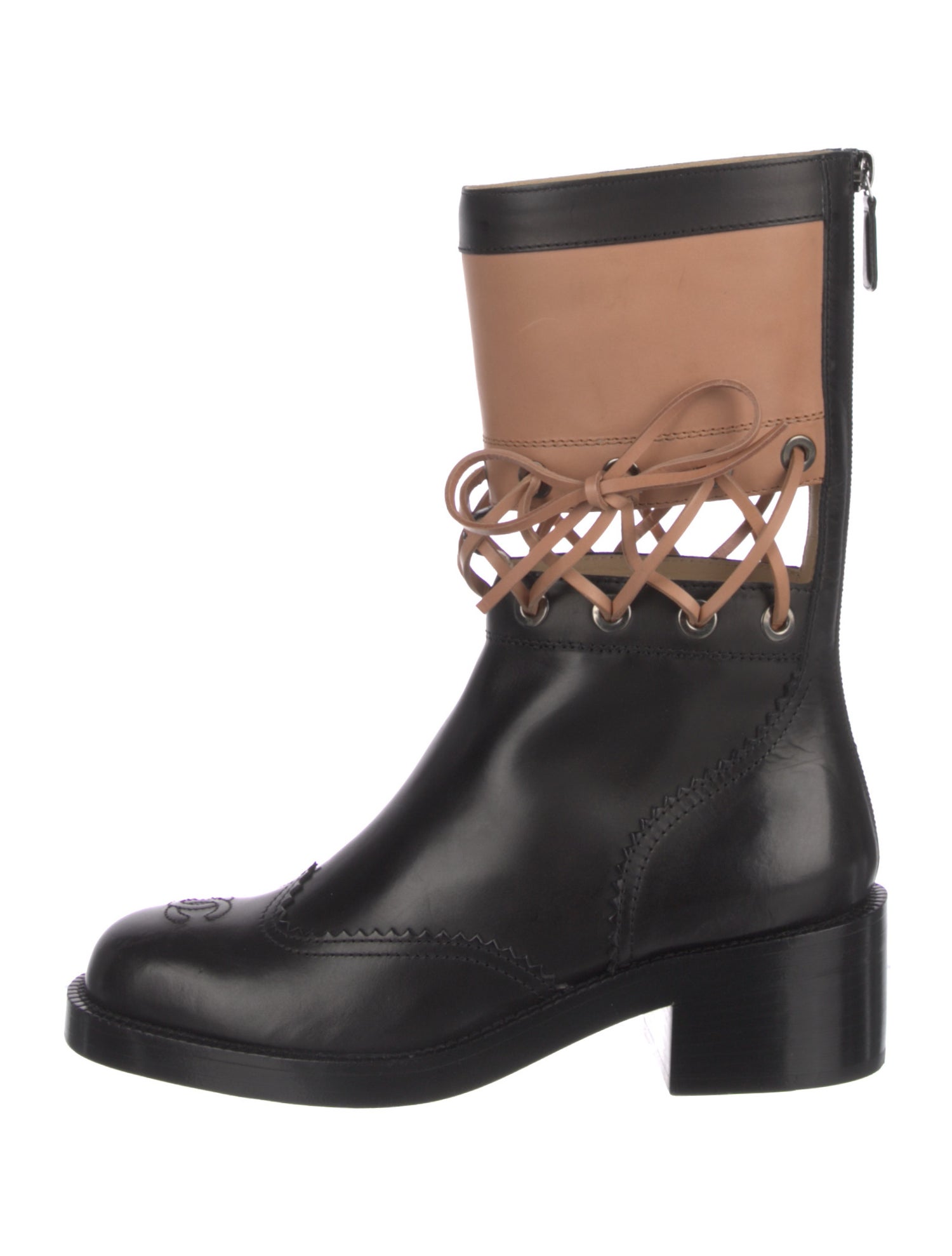 Chanel 2016 Interlocking CC Logo Boots