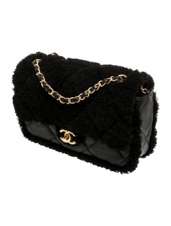 Chanel Medium Shearling Flap Bag w/ Tags