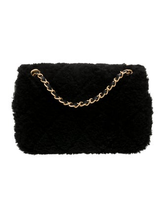 Chanel Medium Shearling Flap Bag w/ Tags