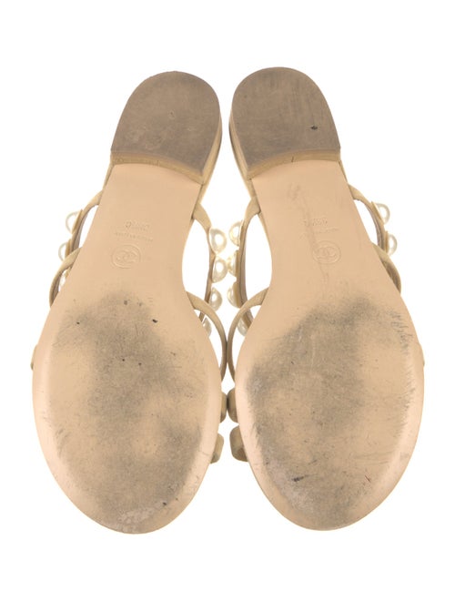 Chanel Interlocking CC Logo Suede Slides