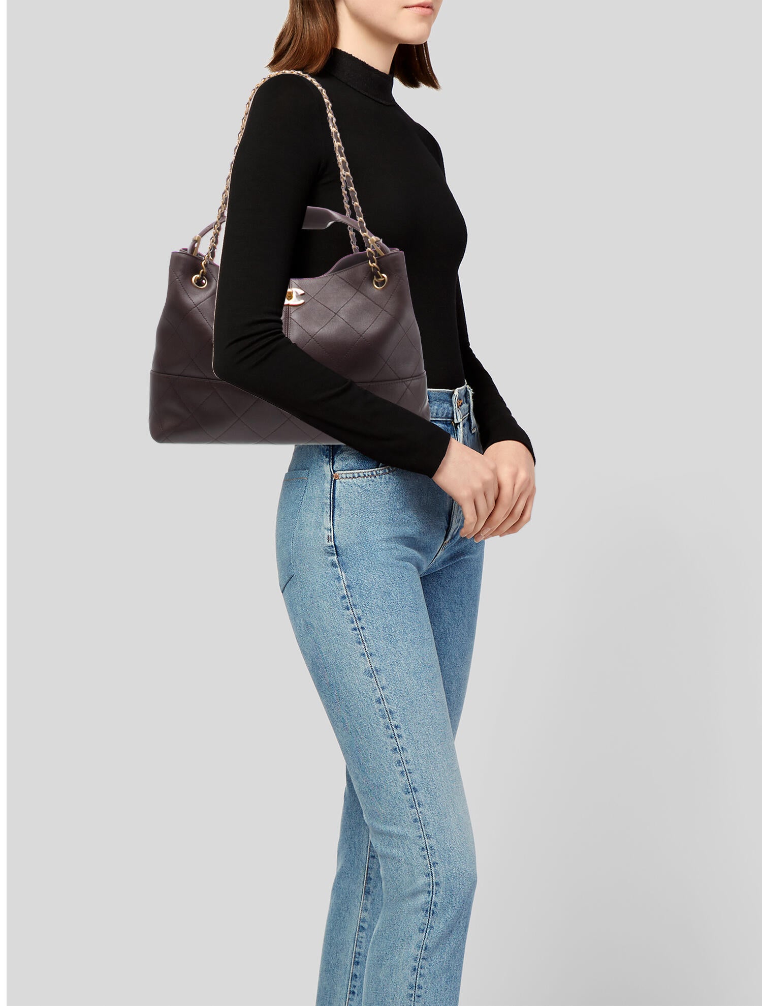 Chanel Stitched Large Shopping Bag w/Tags