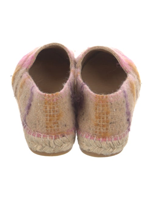 Chanel Interlocking CC Logo Tweed Espadrilles