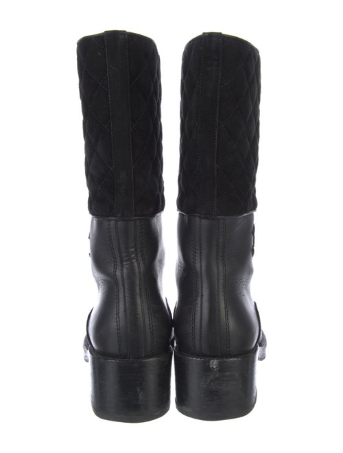 Chanel 2017 Interlocking CC Logo Moto Boots