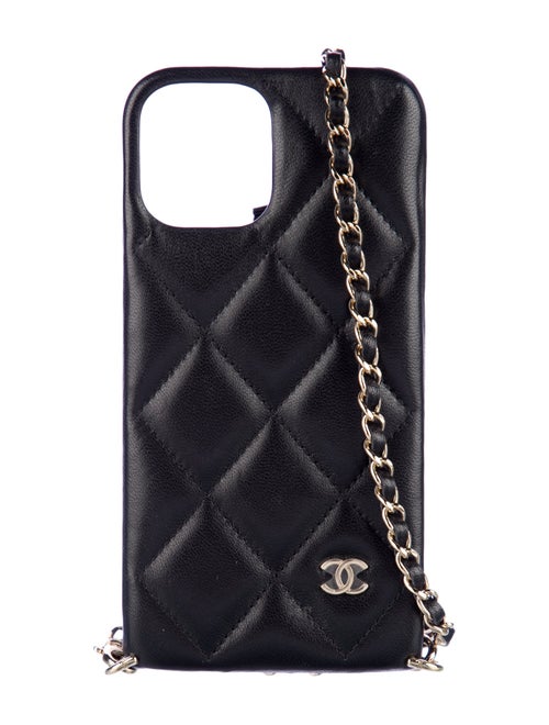 Chanel Camellia iPhone 12 Case w/ Chain