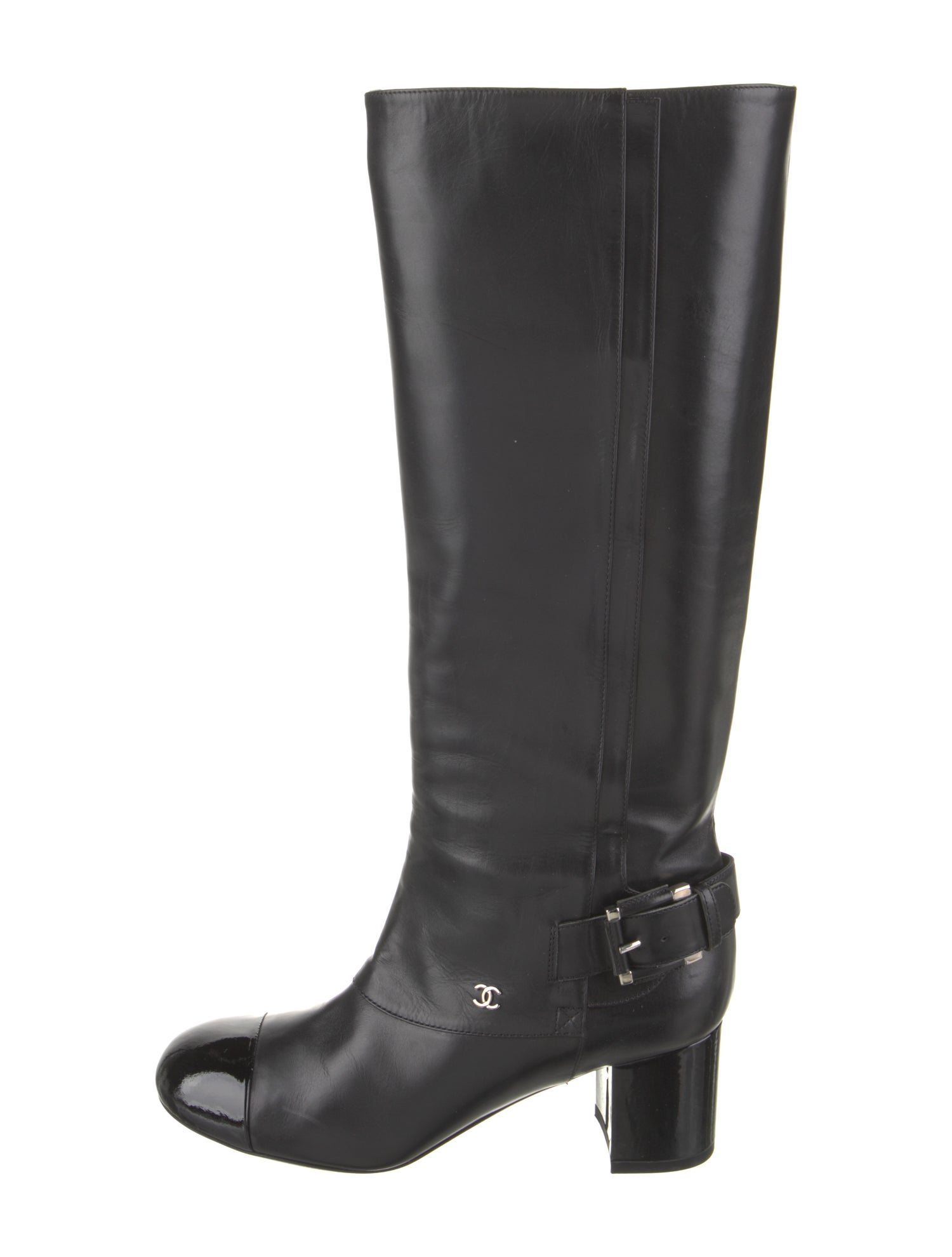 Chanel 2013 Interlocking CC Logo Riding Boots
