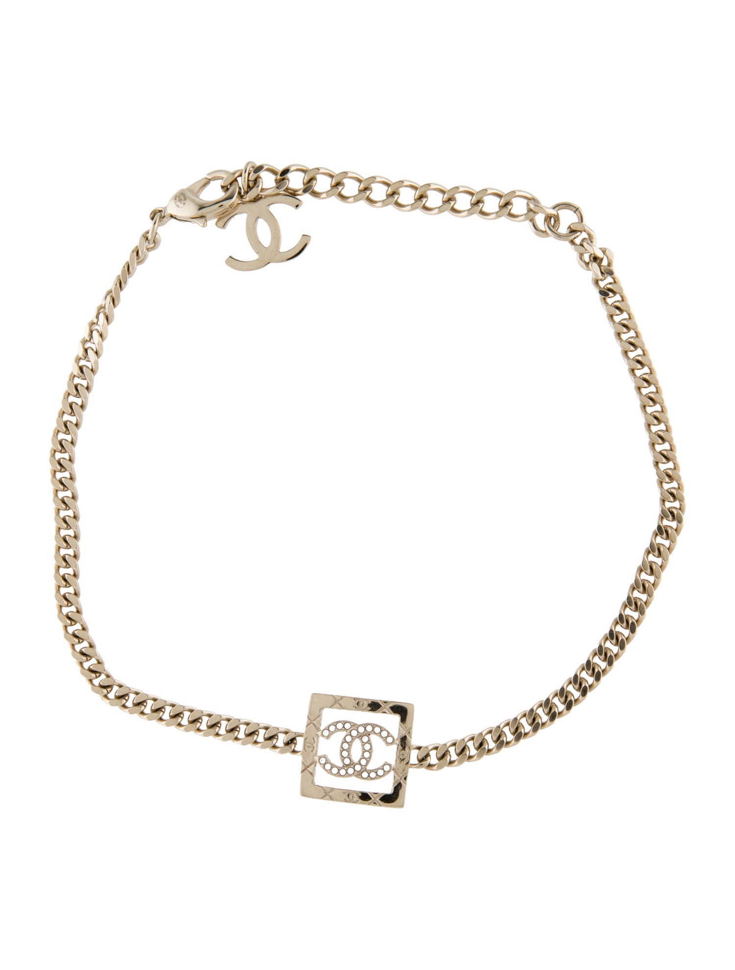 Chanel 2025 Strass CC Choker Necklace