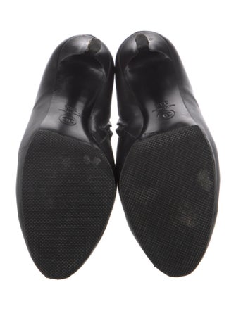 Chanel Interlocking CC Logo Leather Boots