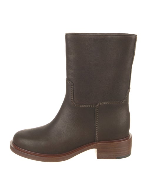 Chanel 2014 Interlocking CC Logo Moto Boots