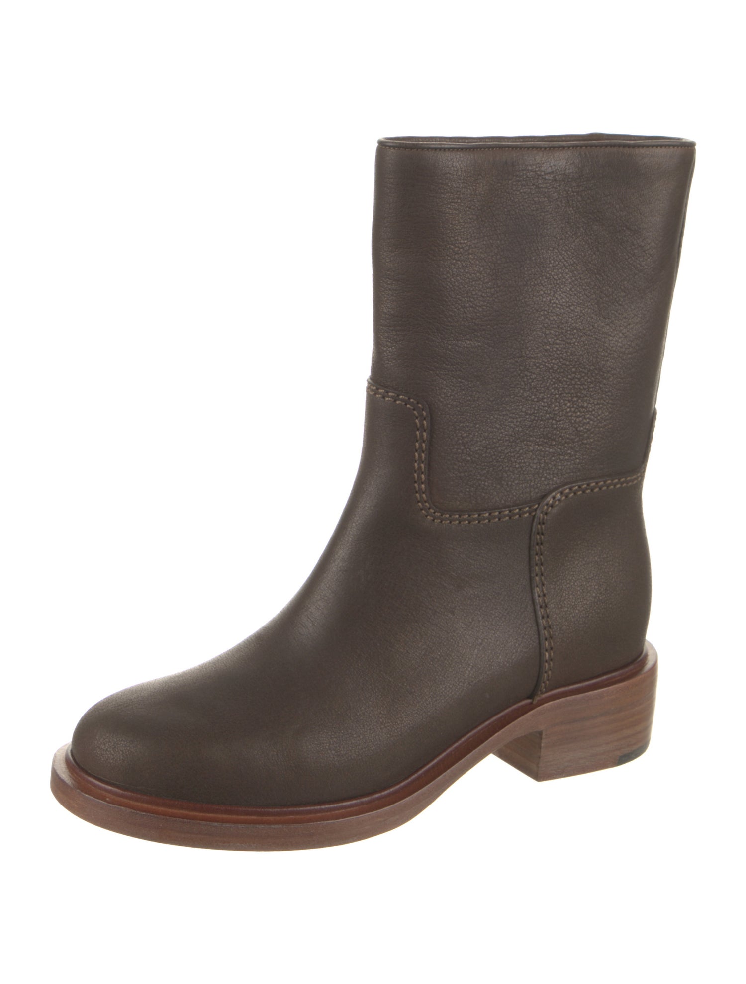 Chanel 2014 Interlocking CC Logo Moto Boots