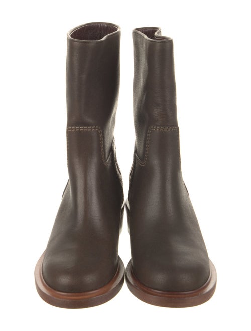 Chanel 2014 Interlocking CC Logo Moto Boots