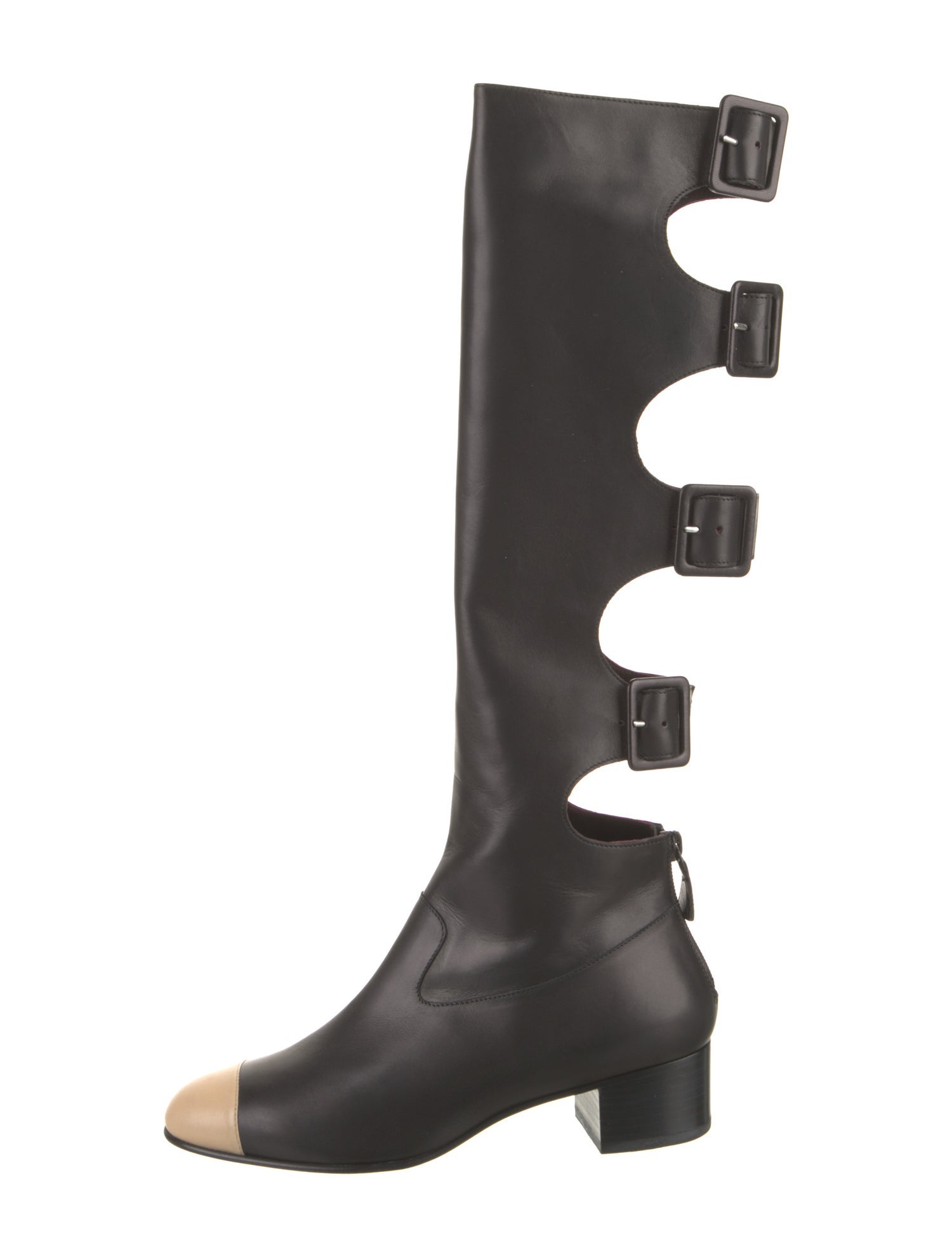Chanel Interlocking G Logo Leather Riding Boots