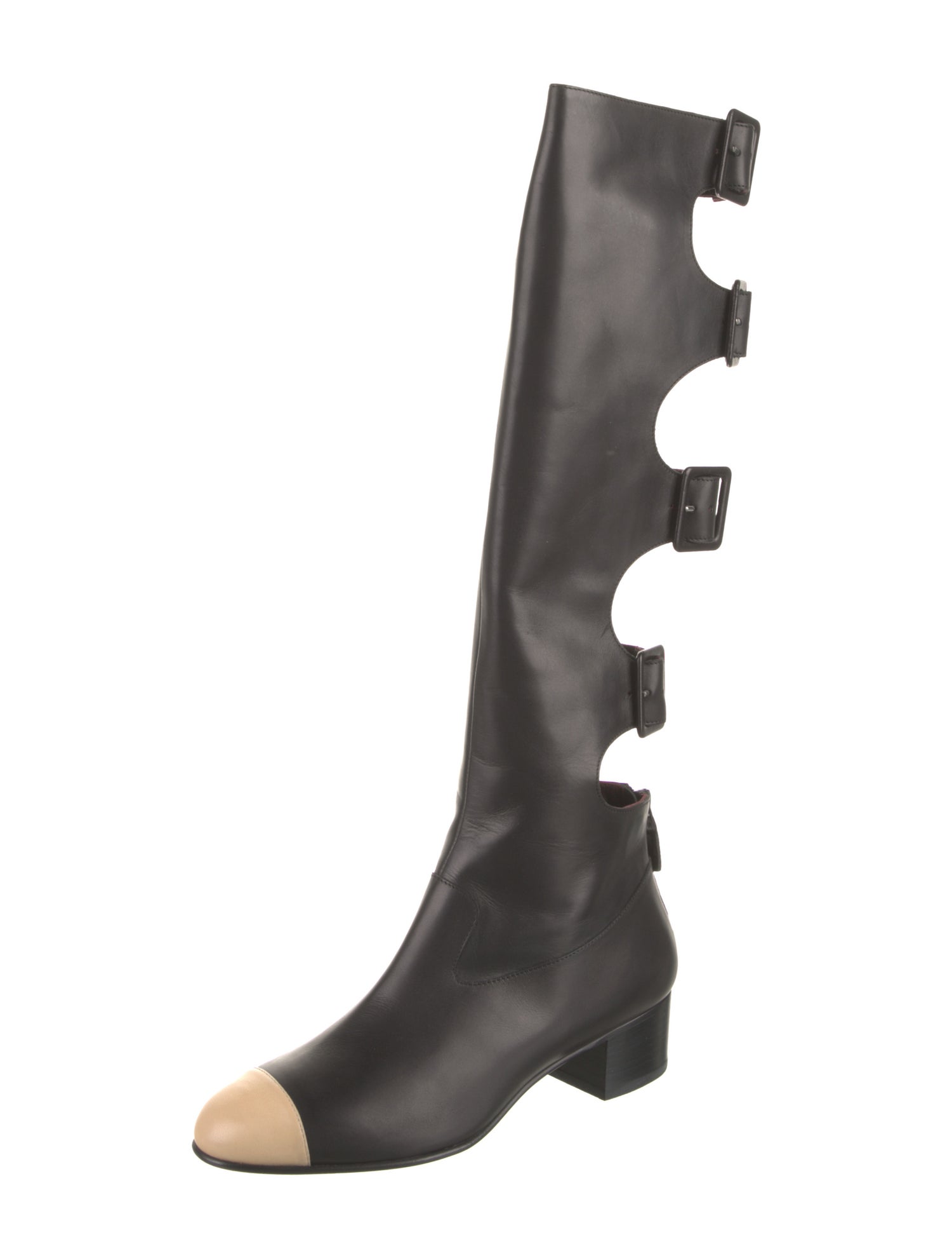 Chanel Interlocking G Logo Leather Riding Boots