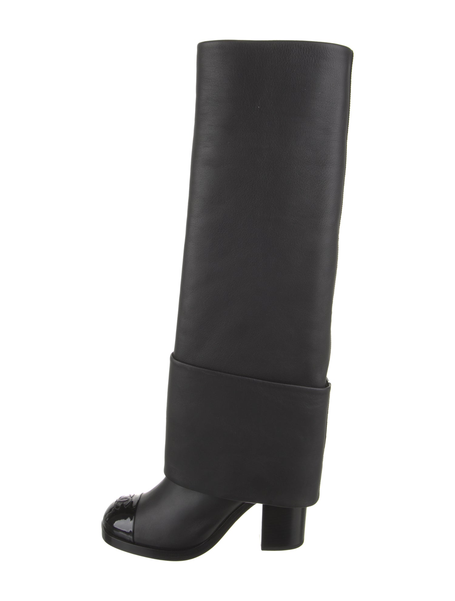 Chanel Leather Riding Boots