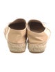 Chanel Interlocking CC Logo Leather Espadrilles