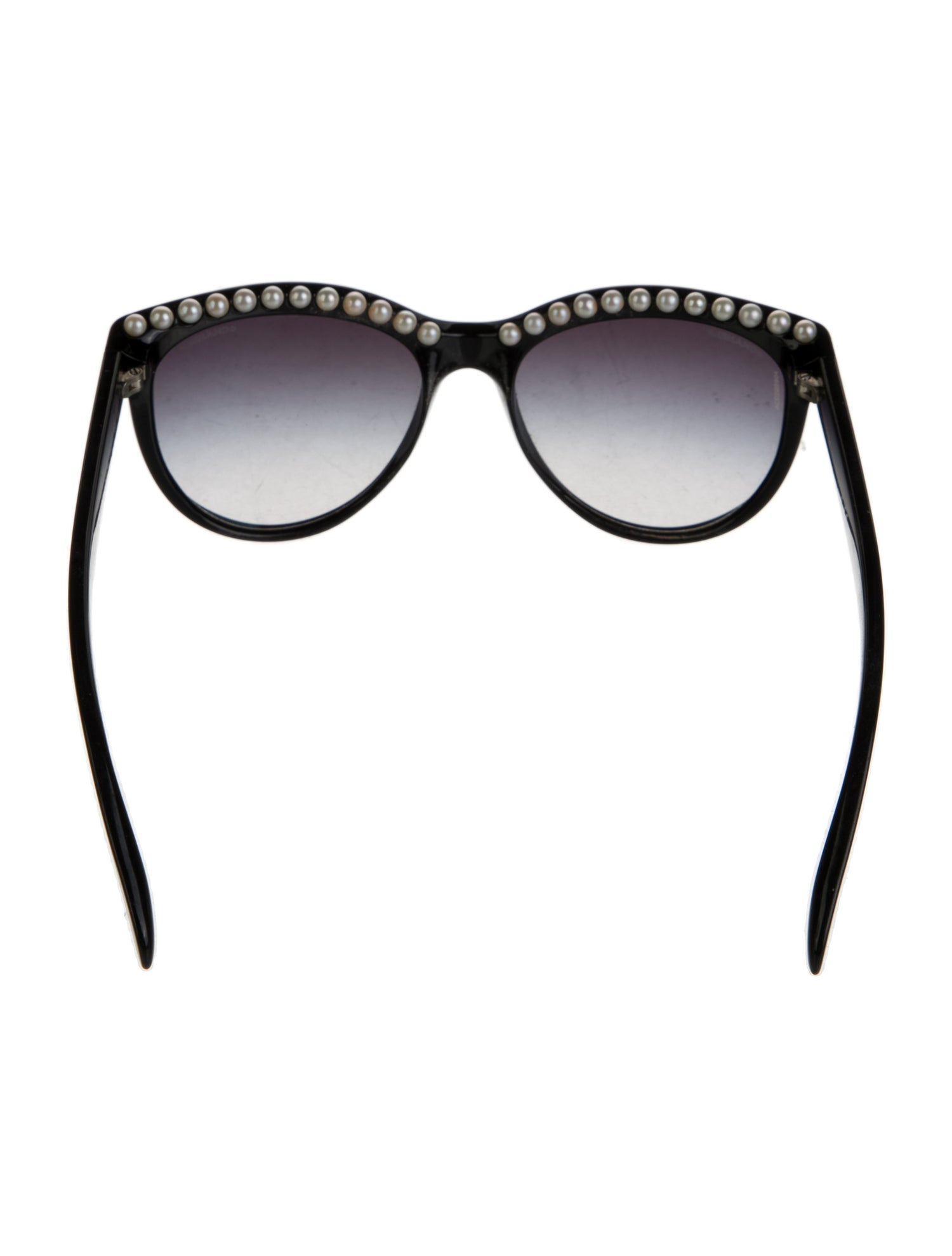 Chanel Faux Pearl Accents Cat-Eye Sunglasses