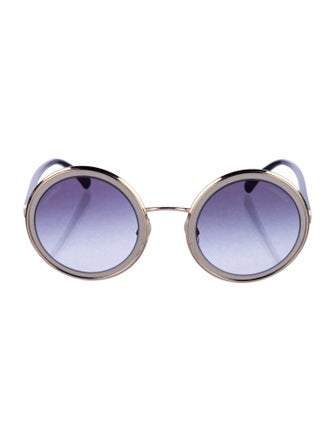 Chanel Interlocking CC Logo Round Sunglasses