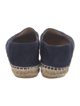 Chanel Interlocking CC Logo Suede Espadrilles