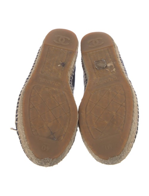 Chanel Interlocking CC Logo Suede Espadrilles
