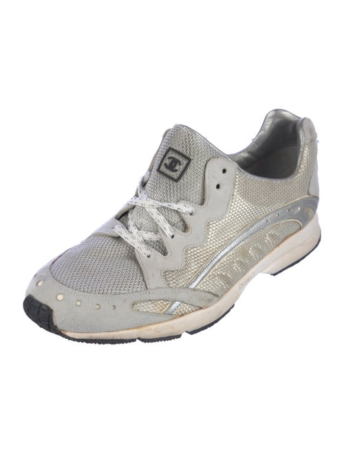 Chanel Interlocking CC Logo Mesh Sneakers