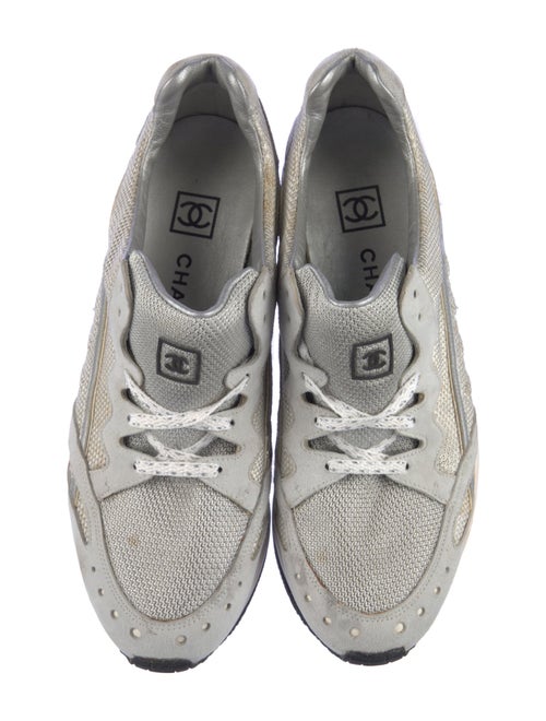 Chanel Interlocking CC Logo Mesh Sneakers