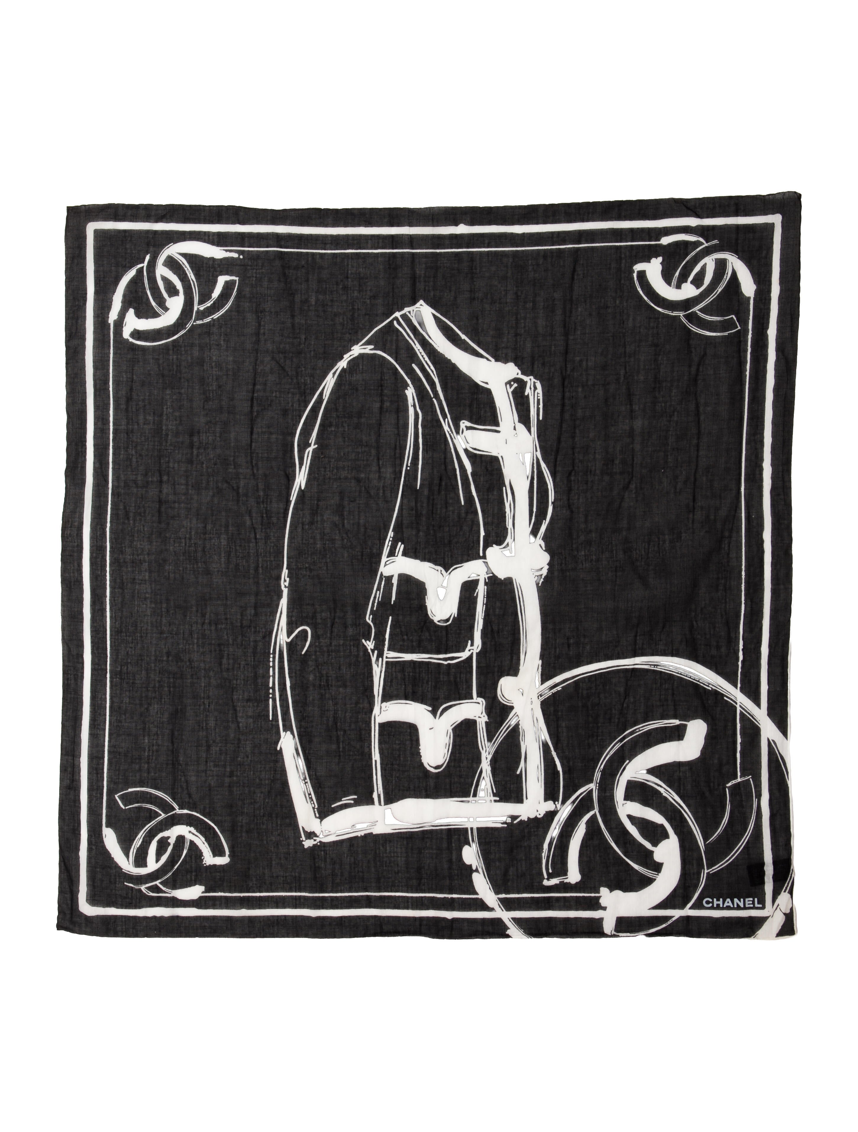 Chanel 2013 Interlocking CC Logo Scarf